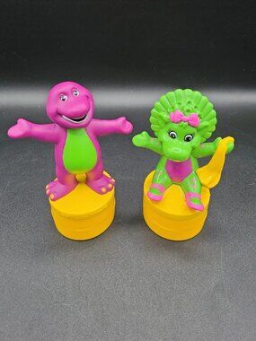 Barney the Purple Dinosaur & Baby Bop Stampers - 2000 Lyons Partnership DecoPac